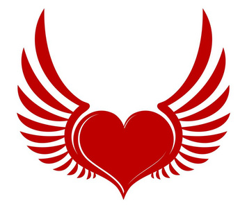 带翅膀的心照片