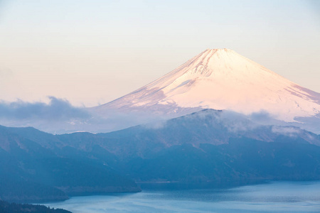 湖和山富士图片