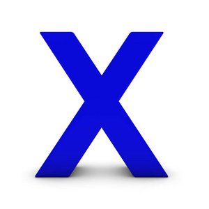 蓝色字母h上白色阴影与孤立3d图