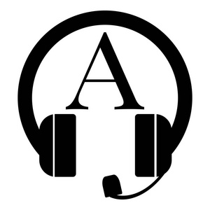 听力图听力的图标,简单的样式照片