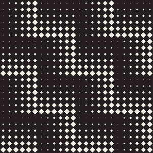 矢量无缝黑色和白色花纹照片