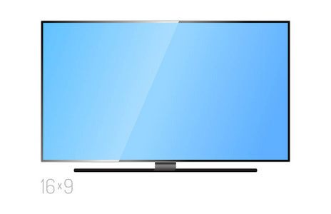 电视屏幕液晶显示器模板电子设备技术数字大小对角显示和视频现代