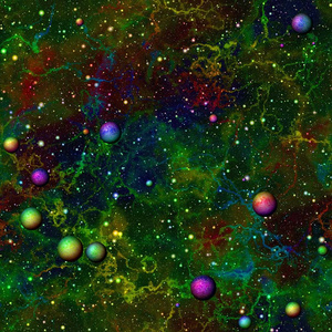 满天星斗的背景彩虹图片