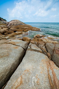 海岸线 情景 海滩 美女 泰国 美丽的 自然 假期 苏梅岛