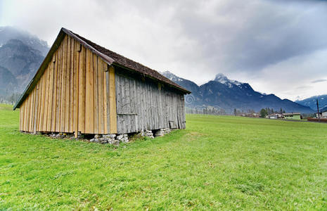 奥地利乡村的小屋