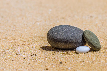 冥想 花园 海滩 放松 堆栈 石头 岩石 颜色 日本人 佛教