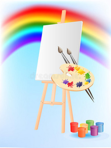 教育 油漆 画家 艺术品 创造力 艺术 爱好 插图 工艺