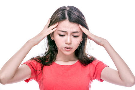 女性头晕图片