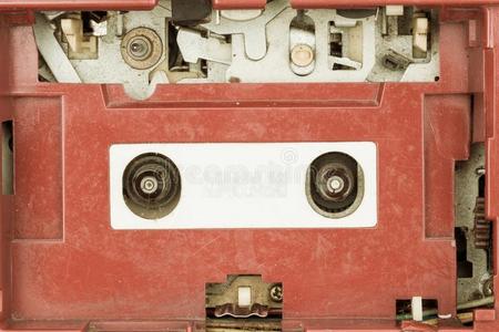 特写老式收音机盒式播放器