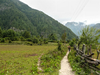 佛塔 马尼 宗教 颜色 小山 草地 塔尔 棚户区 小屋 电路