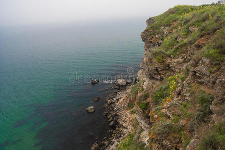 海湾 斗篷 美丽的 海岸 海岸线 保加利亚人 海洋 吸引力