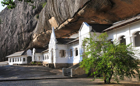 斯里兰卡的丹布拉洞穴寺庙