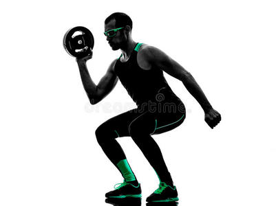 演播室 阴影 重量 运动服 锻炼 健身 背光 练习 轮廓
