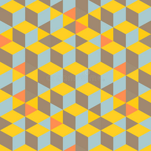 抽象的三维背景墙立方体。 矢量