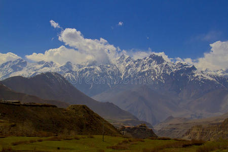 喜马拉雅山脉的山地景观