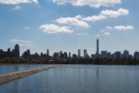 风景 曼哈顿 水库 自然 公园 花园 建筑学 城市景观 建筑