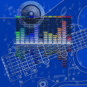 频率 要素 插图 酒吧 能量 均衡器 录音机 信号 科学