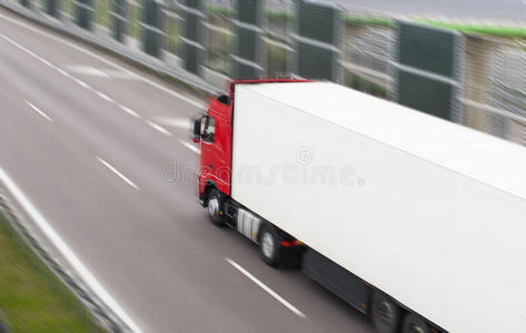 时钟 思想 拖车 运输 土地 货运 行业 卡车运输 公路
