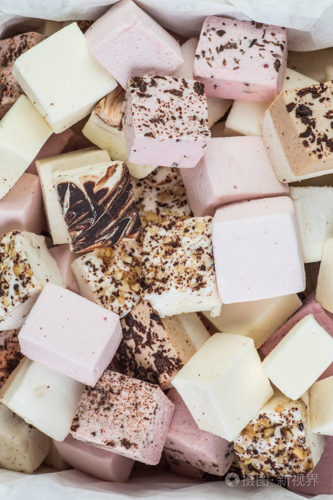 各式各样的手工棉花糖