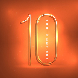 十周年标志照片