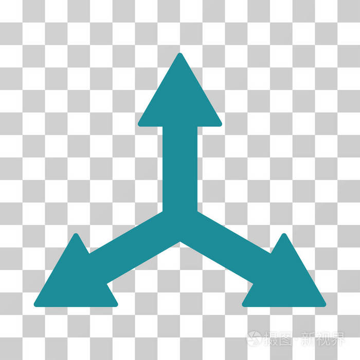 三箭头矢量图标