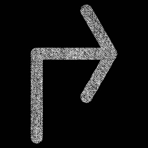 向右转织物纹理图标