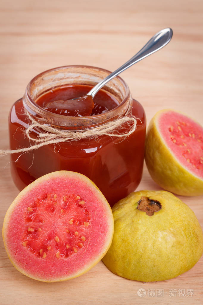 巴西甜点goiabada果酱的番石榴