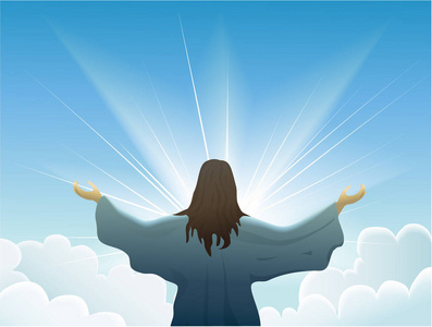 耶稣复活的神图片