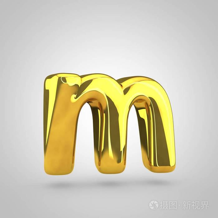 金卷字母 m