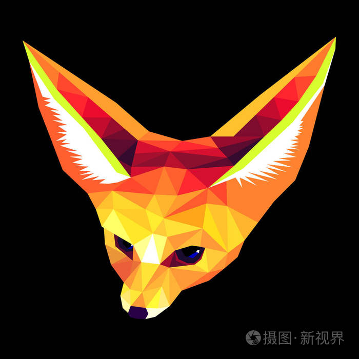 狐狸矢量动物设计卡通插图野生红可爱橙色