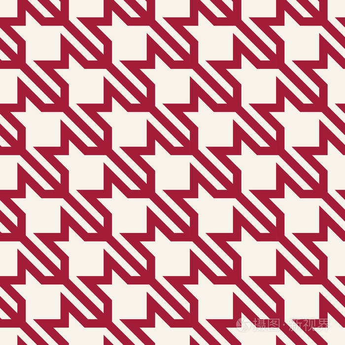 千鸟格格仔的时尚新潮纺织几何图案