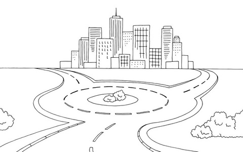 公路边风景图片-公路边风景素材-公路边风景插画-摄图新视界