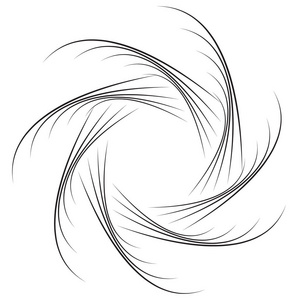 抽象的几何螺旋形状插画