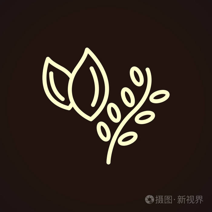 植物图标插图