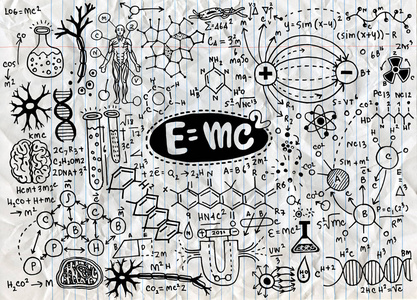 矢量图的科学公式和物理学与数学中的计算