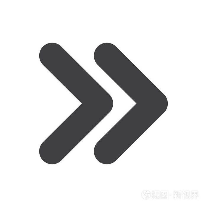 两个箭头符号图标矢量