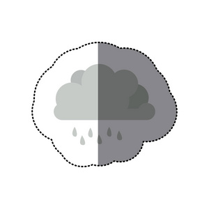 雨滴贴纸底纹单色云图片