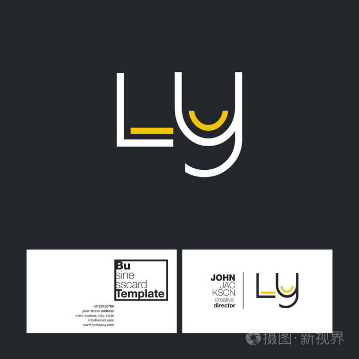 圆的字母商标ly