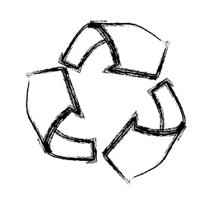 回收减少和重用插画