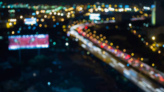 夜迷离景光市道路夜景图片