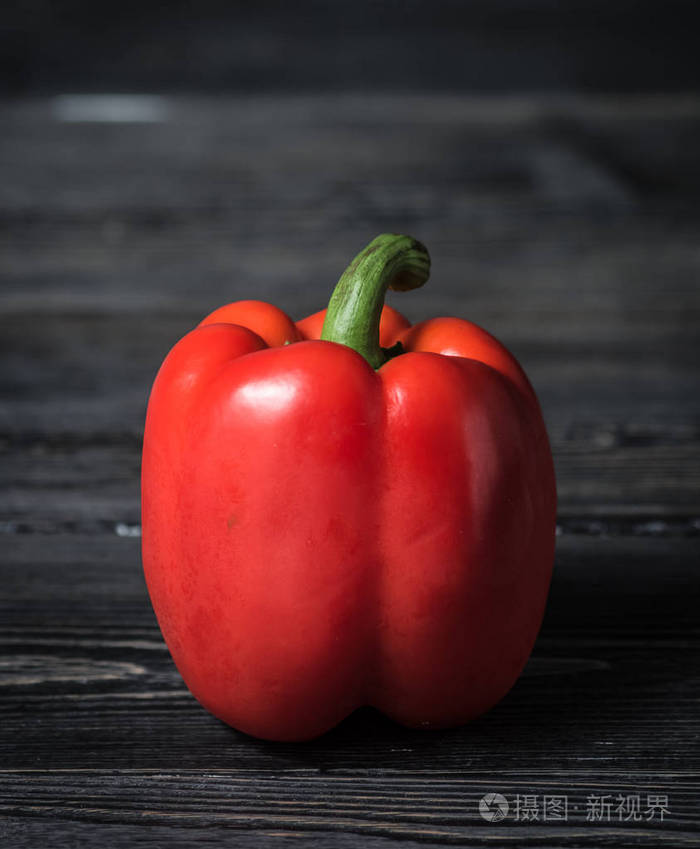 红甜椒的特写镜头
