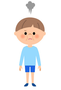 幼儿生气图片
