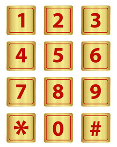 数字小键盘金属图片