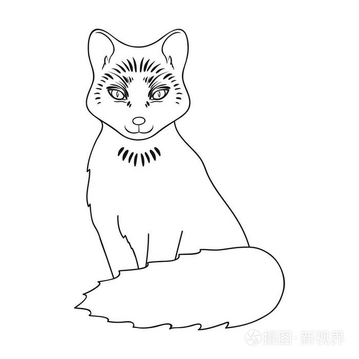 动物单中大纲样式矢量符号股票图 web 图标插画-正版商用图片1rvwag