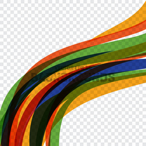 五彩线模式插画