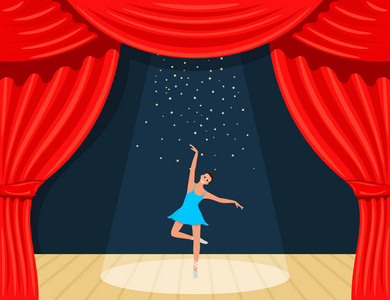 灾难电影海报卡通剧场.探照灯的光线戏剧窗帘照片