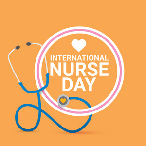 矢量国际护士日矢量标签图片