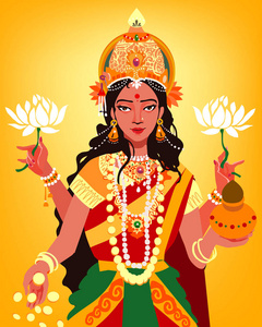 西提拉克西米寺财富-印度女神拉克西米 maa照片