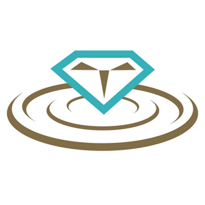 钻石的涟漪图形