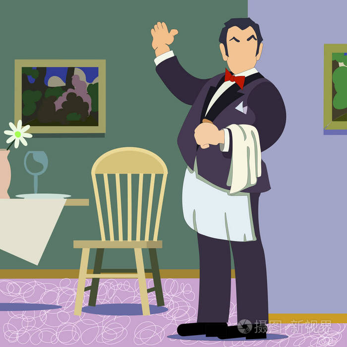 餐厅服务员迎宾员